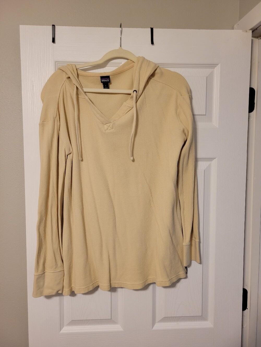 Patagonia Hooded Waffle Tunic - Ivory - Large
